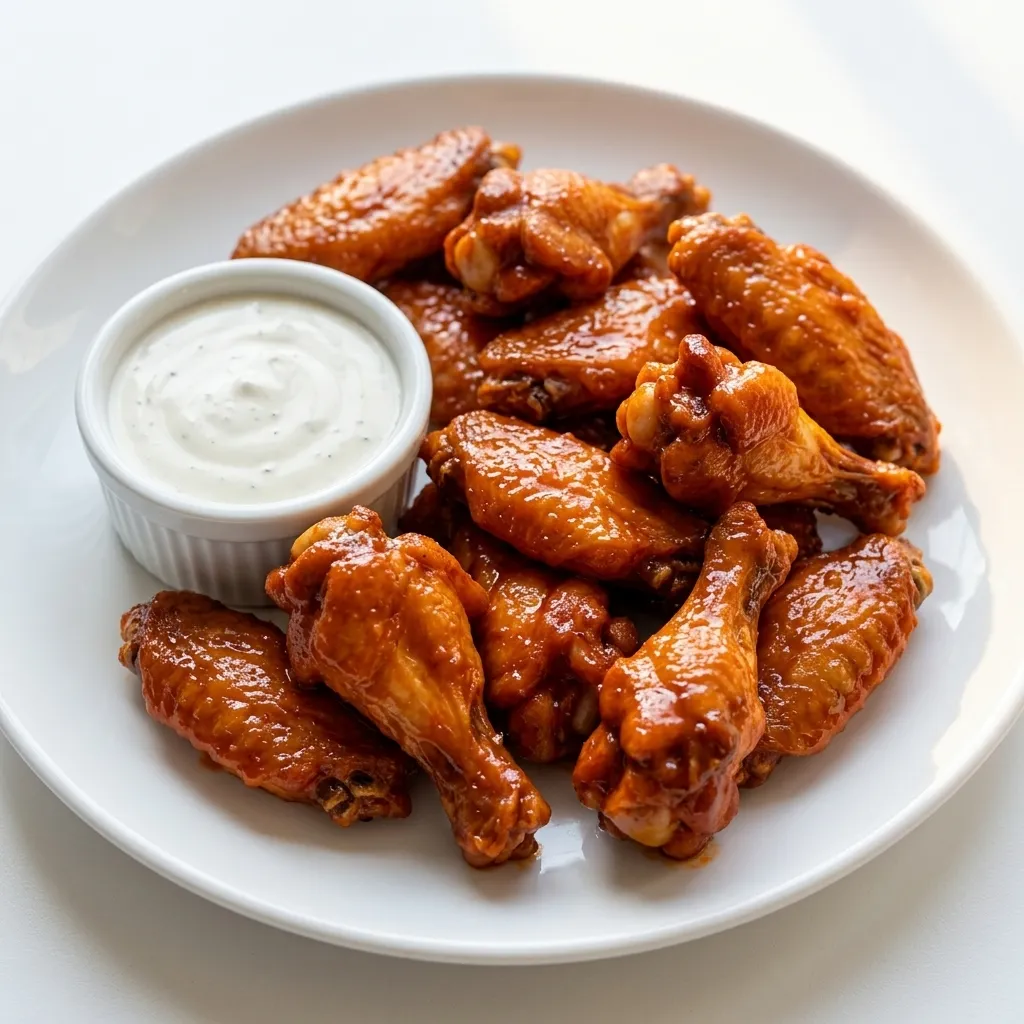 Crispy chicken wings with a variety of sauces at Craze Pizza & Cake in NE Calgary