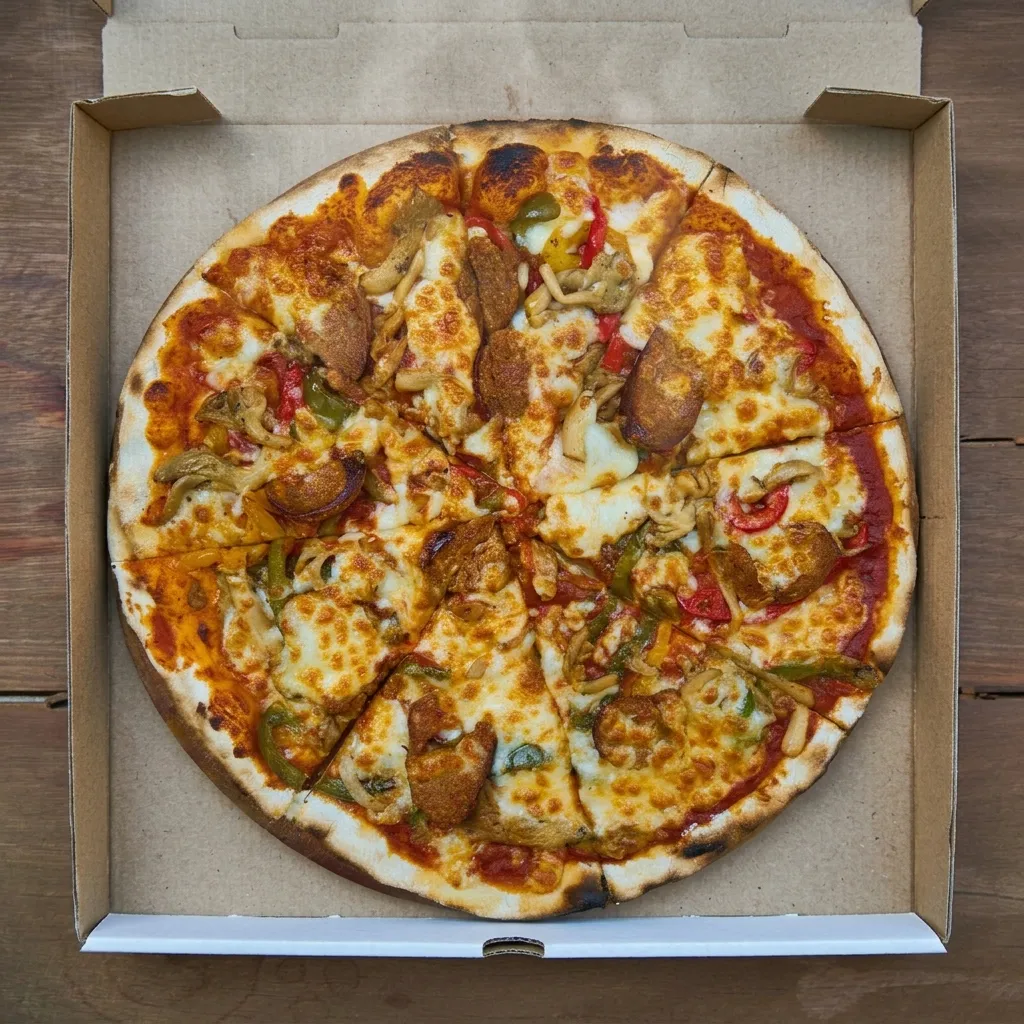 Chicken Bacon Ranch pizza at Craze Pizza & Cake in northeast Calgary, AB