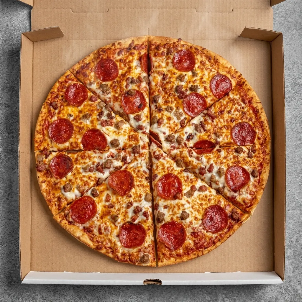 Classic pepperoni pizza at Craze Pizza & Cake in northeast Calgary, AB